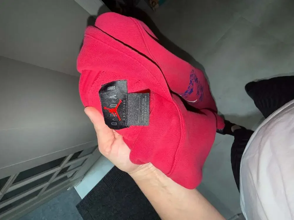 Jordan Men's Red Fleece Pullover Hoodie with 23 Star Logo